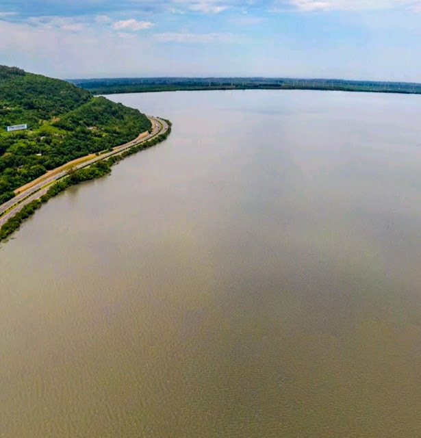 Visão panorâmica da Lagoa dos Barros, rs, Google Earht