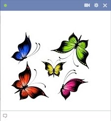 Butterflies emoticon  