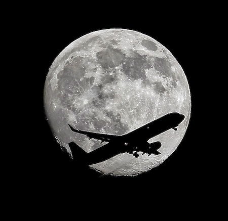 Moon And Plane