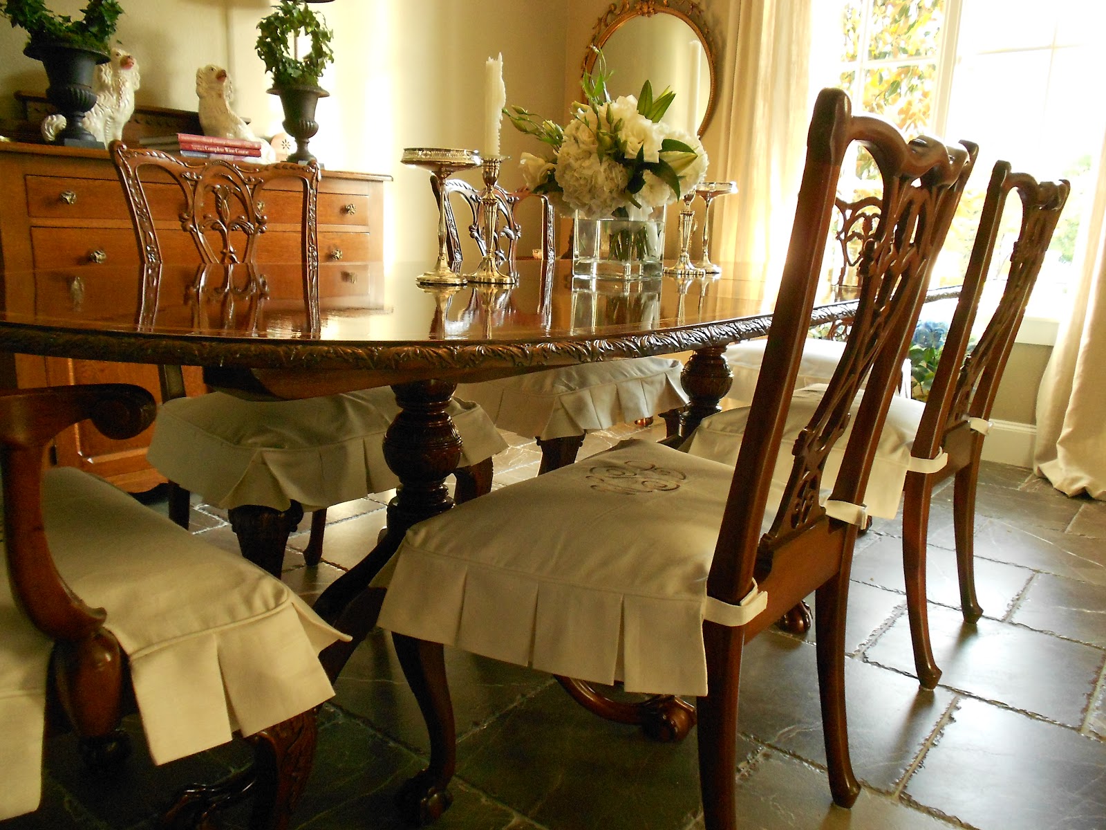 My Faux French Chateau Custom Monogrammed Dining Room Chair