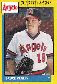 Bruce Vegely 1990 Quad City Angels card