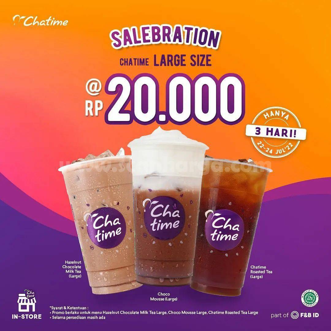 Promo Chatime Salebration – Beli Chatime Large Cuma Rp 20.000