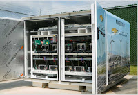 Used Chevy Volt Batteries Help New GM IT Building Use Solar And Wind Power. (Credit: GM) Click to Enlarge.