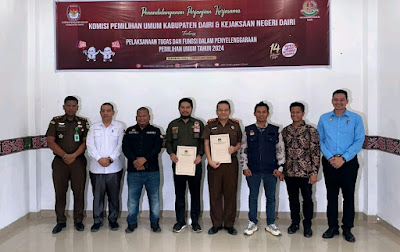 Kejari dan KPU Dairi Jalin Kerjasama Terkait Pelaksanaan Tupoksi Dalam Penyelenggaraan Pemilu 2024