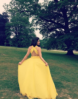 Mehreen Pirzada in Yellow Dress