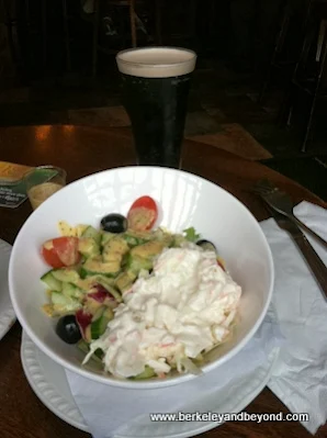 salad at Pat Collins Bar in Adare, Ireland