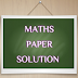 STD 10 Exam :- Mathematics Paper Part A MCQ Question Solution