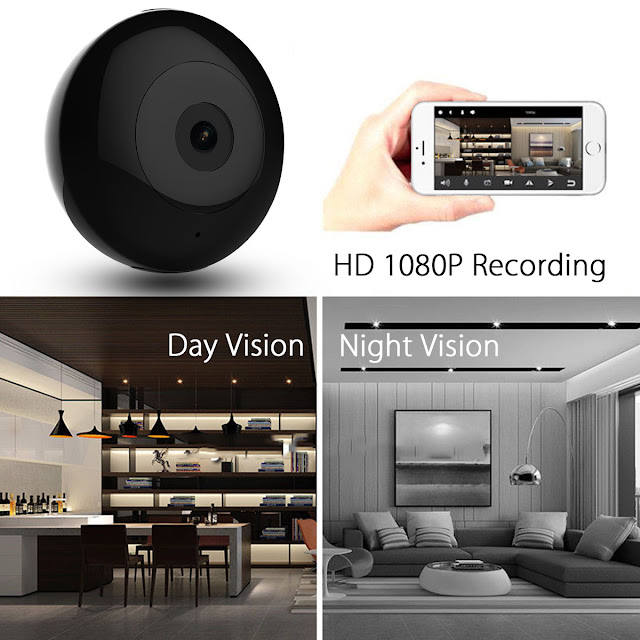 1080P HD Mini IP WiFi Camera Camcorder Wireless Home Security DVR Night Vision