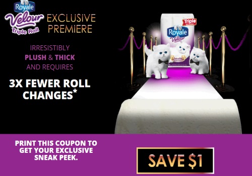 Royale Velour Toilet Paper Coupon