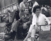 Hope Lange, Natalie Wood and Robert Wagner on the set of In Love and War . (on the set of in love and war )