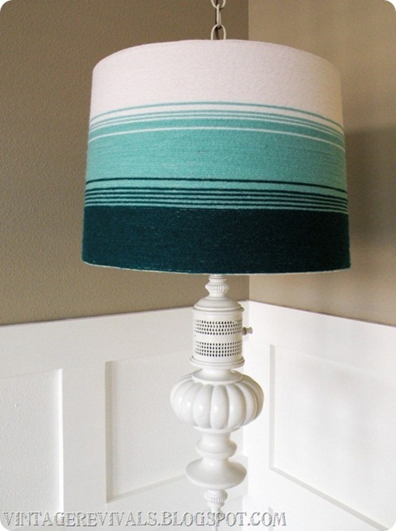 Yarn Wrapped LampShade