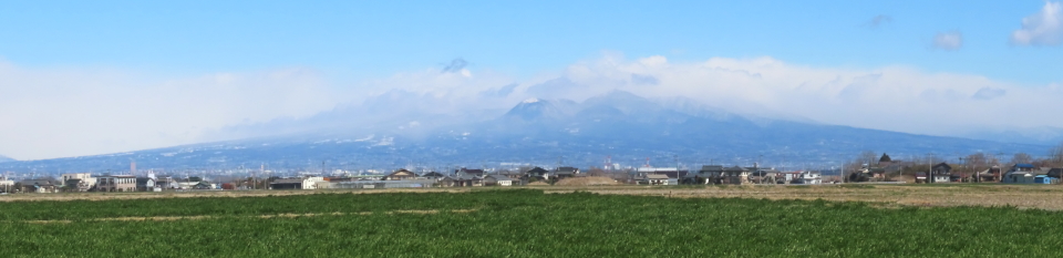 赤城山に雲が