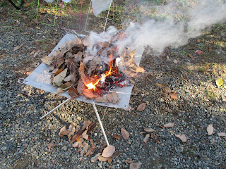 有野実苑オートキャンプ場　焼き芋