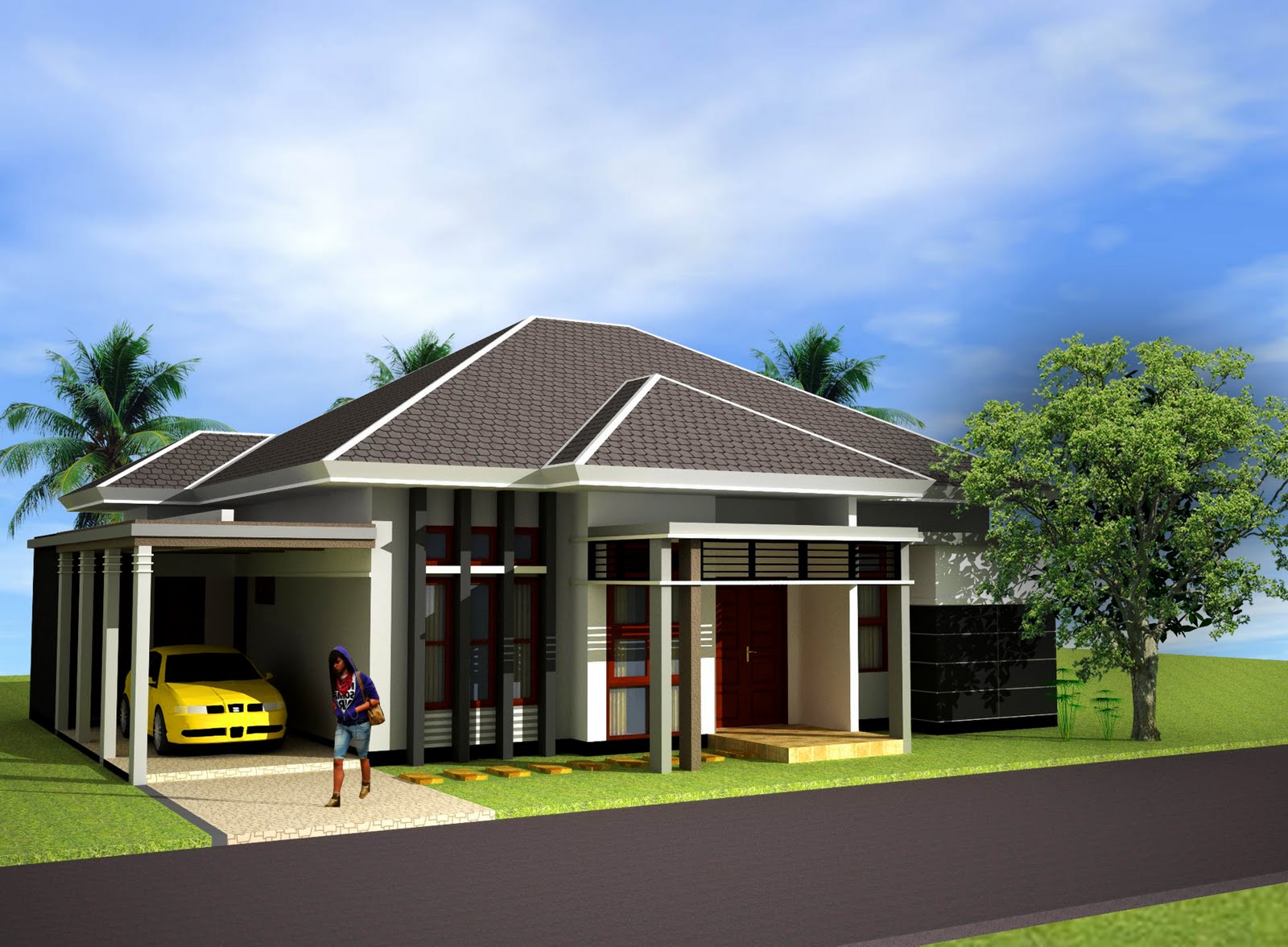 Gambar Desain Rumah Usaha 2 Lantai - Desain Rumah Mesra