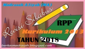 RPP Bahasa Arab Madrasah Aliyah (MA) Kelas X,XI,XII Kurikulum 2013 Revisi 2018