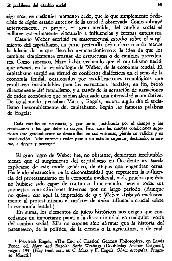 Robert Nisbet: El problema del cambio social