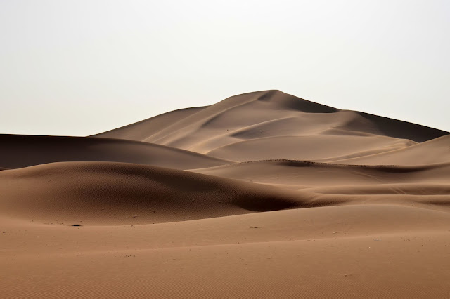 Dunas de Erg Chegaga. Marruecos. Desierto del Sahara.