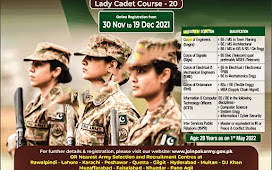 Join Pakistan Army as Captain through Lady Cadet Course 2021 LCC 20