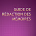 " GUIDE DE REDACTION DES MEMOIRES FIN D'ETUDES "