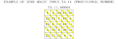 order 5 semi-magic torus type 11