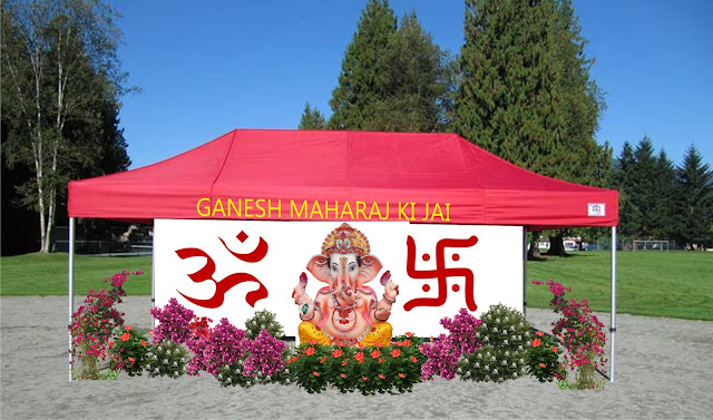 Small Ganesh tent suppliers manufacture