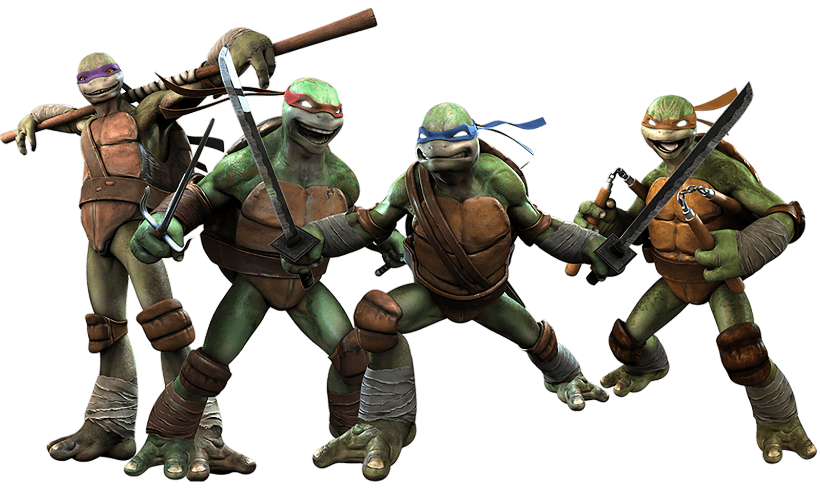 Velike slike las tortugas ninja s prozirnom pozadinom u PNG formatu