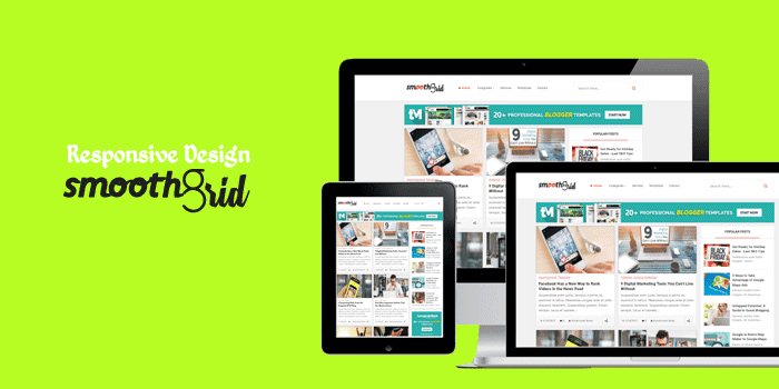 Smooth Grid Professional Blogger Template 