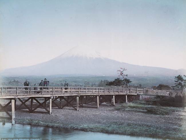 A view of Mount Fuji from Yoshiwara (Tokaido)