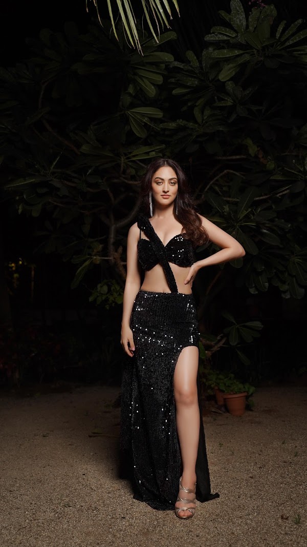 sandeepa dhar sexy legs high slit dress indian actress