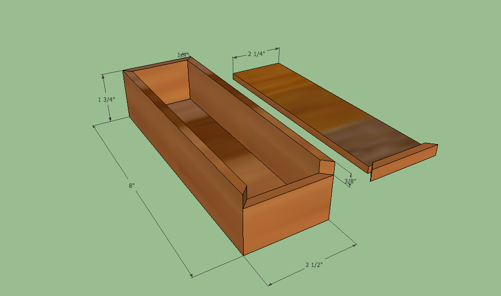 Billy: Easy Wood Pencil Box Plan Wood Plans US UK CA