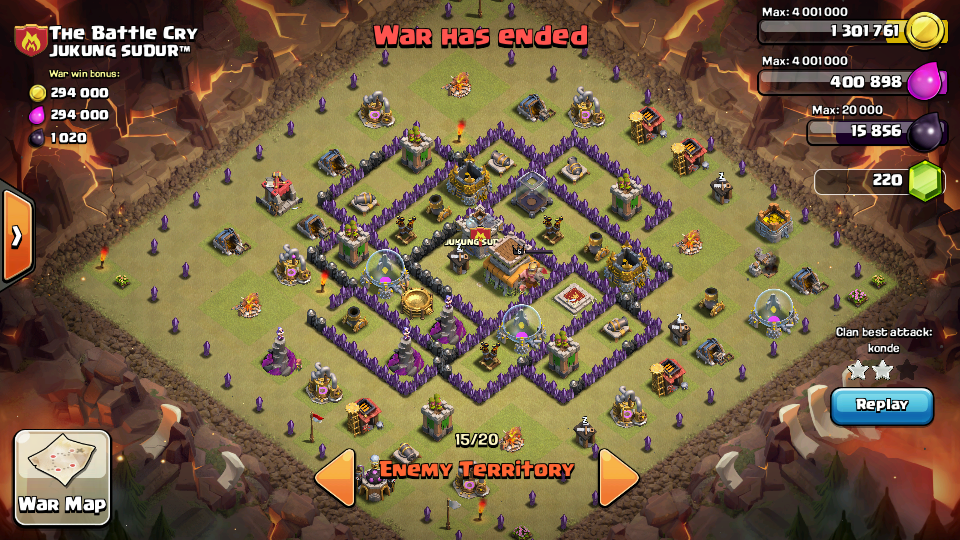 Cara Membuat Home Base Town Hall Level 8 Anti Dragon dan Hog Rider