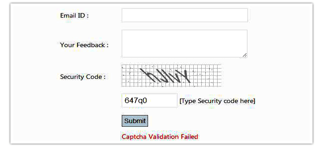  How to implement simple Captcha in  MVC4 application