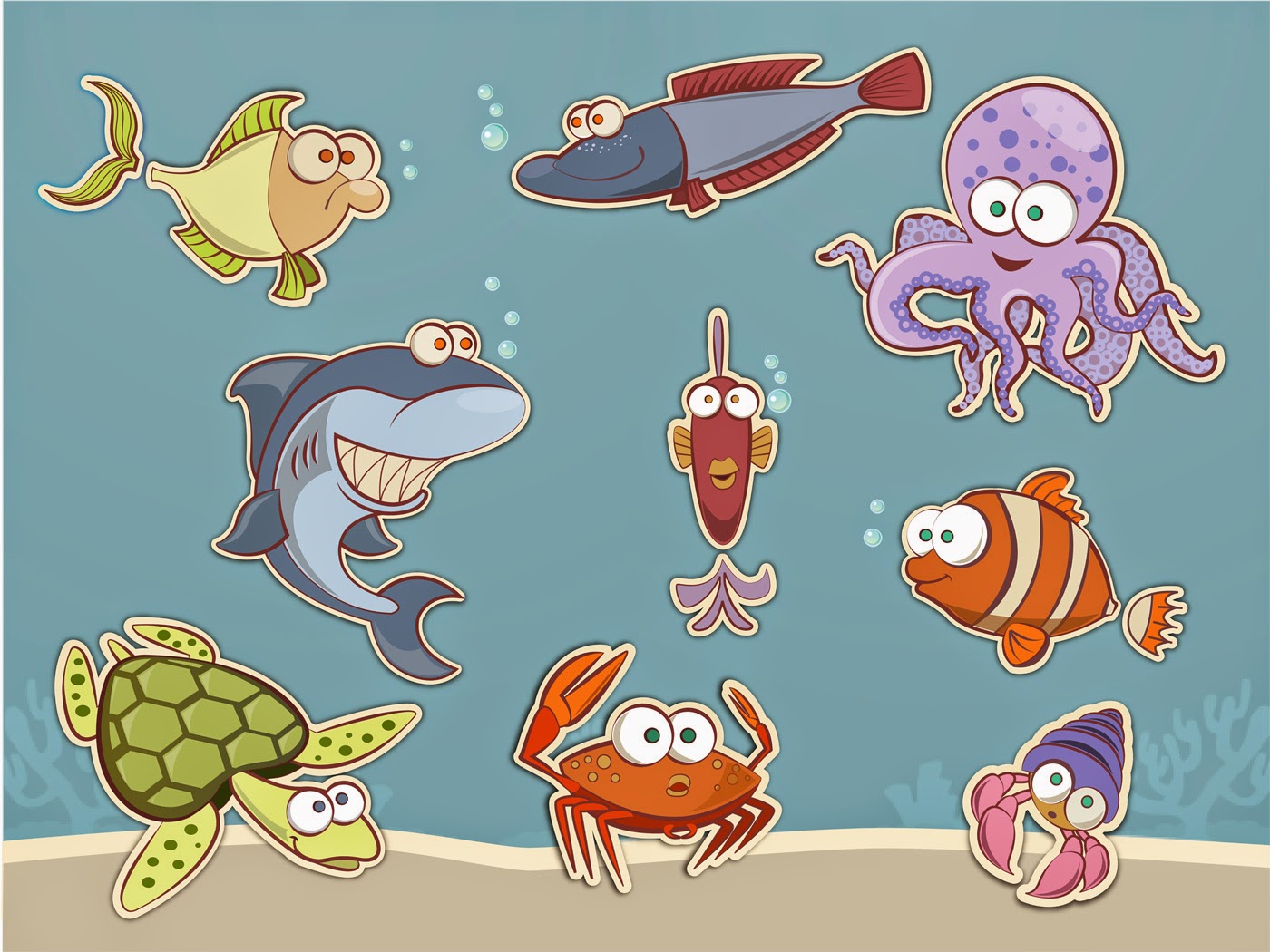 Fish Cartoon Characters