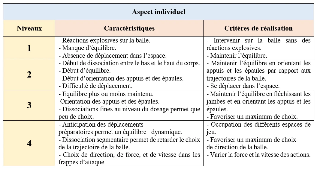 ANALYSE ET TRAITEMENT DIDACTIQUE DU VOLLEY-BALL