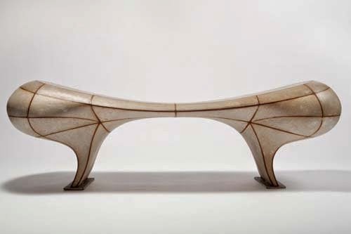 Sculptural benches collection for outdoor furniture by Vivian Beer