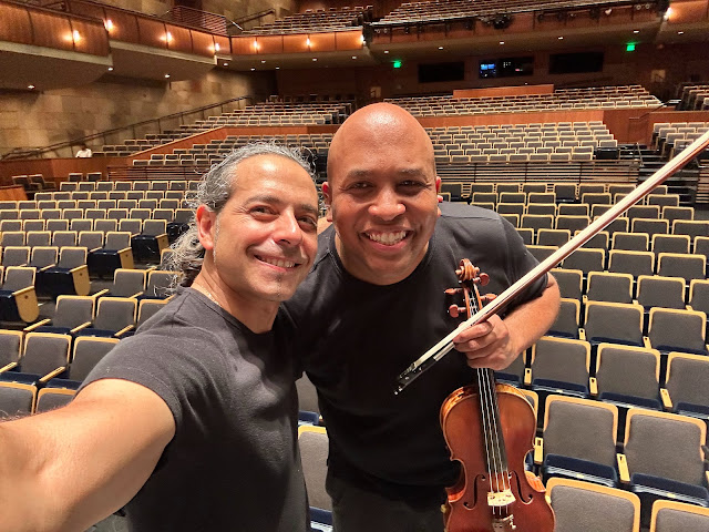 Chase Spruill and Christian Baldini after rehearsal at the Mondavi Center