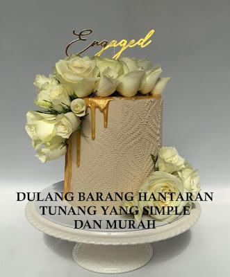 hantaran tunang yang simple