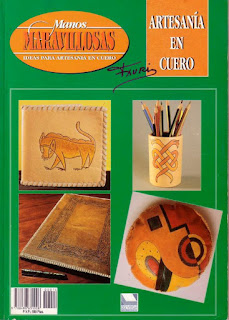 libro de artesanía en cuero hecho a mano