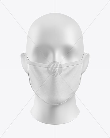 Download Face Mask Mockup - Front View PSD