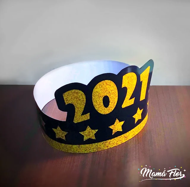 Gorros de Año Nuevo 2021 para Imprimir