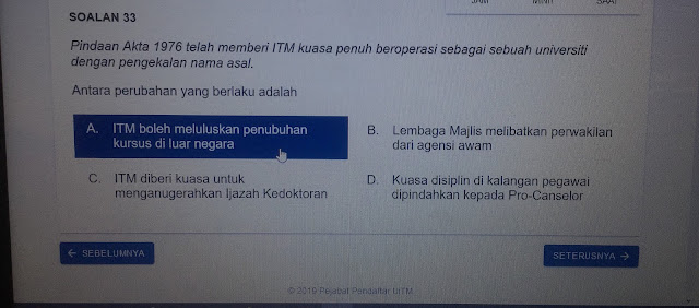 Himpunan Soalan Peperiksaan Memasuki Perkhidmatan UITM 