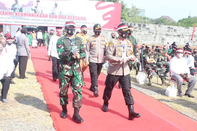 Dandim 0726/Sukoharjo hadiri Silaturahmi Kebhinekaan dan Doa Bersama di Benteng Vastenburg