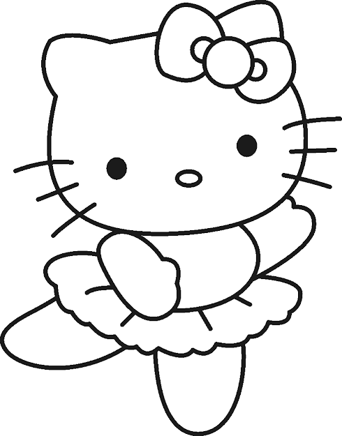 Hello Kitty Pictures To Color  Free Printable Hello Kitty Coloring Pages  For Kids