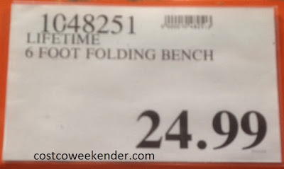 Deal for the Lifetime Fold-in-Half Bench at Costco