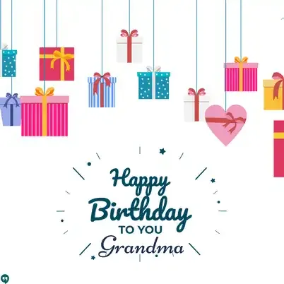 cute happy birthday to you grandma images hanging gift
