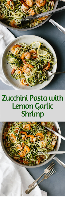 Zucchini Pasta with Lemon Garlic Shrimp