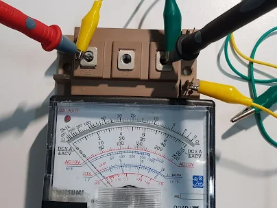 test  IGBT  Module  with  multimeter