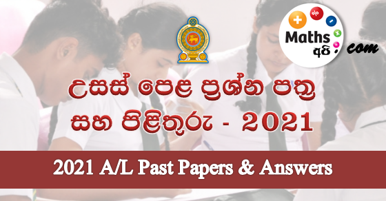 2021 A/L Past Papers and Marking Schemes