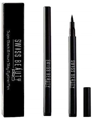 Swiss Beauty Pro Super Black 18 Hours Stay Eyeliner Pen