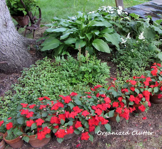 Terra Cotta Pot Garden Edging